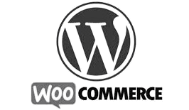 Logotipo de WooCommerce y WordPress