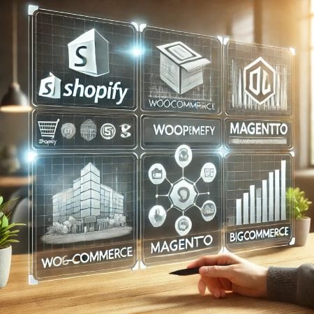 Imagen con los logotipos de las plataformas más populares de e-commerce